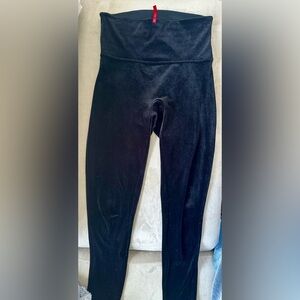 SPANX Black Velvet leggings Pants